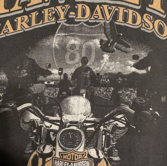 Harley-Davidson Black Long Sleeve Men's Shirt Size Xx Large Pre-owned Hanes Beef - Picture 4 of 10